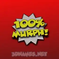 murph in 100 Percent style - 3D name wallpaper