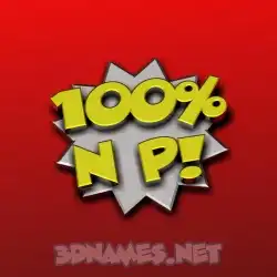 n p in 100 Percent style - 3D name wallpaper