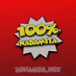 nabamita in 100 Percent style - 3D name wallpaper