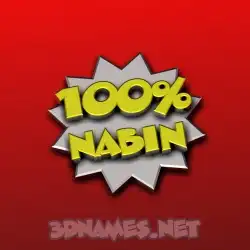 nabin in 100 Percent style - 3D name wallpaper