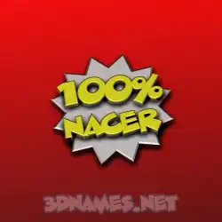 nacer in 100 Percent style - 3D name wallpaper