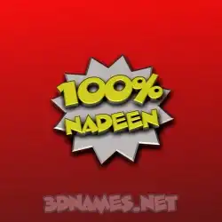 nadeen in 100 Percent style - 3D name wallpaper