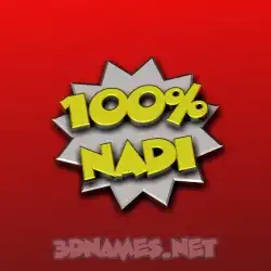 nadi in 100 Percent style - 3D name wallpaper