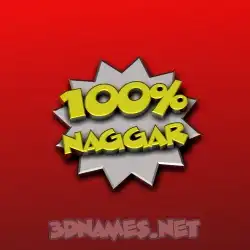 naggar in 100 Percent style - 3D name wallpaper