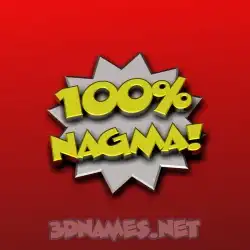 nagma in 100 Percent style - 3D name wallpaper