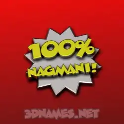 nagmani in 100 Percent style - 3D name wallpaper