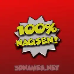 nagsen in 100 Percent style - 3D name wallpaper