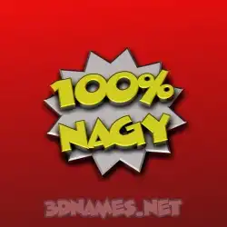 nagy in 100 Percent style - 3D name wallpaper