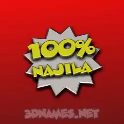 najila in 100 Percent style - 3D name wallpaper