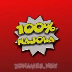 najola in 100 Percent style - 3D name wallpaper