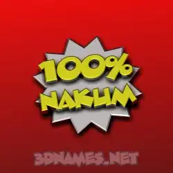 nakum in 100 Percent style - 3D name wallpaper