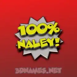 naley in 100 Percent style - 3D name wallpaper