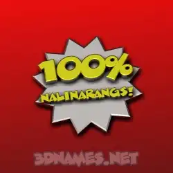 nalinarangs in 100 Percent style - 3D name wallpaper
