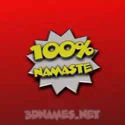 namaste in 100 Percent style - 3D name wallpaper
