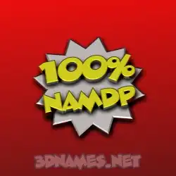 namdp in 100 Percent style - 3D name wallpaper