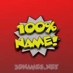 name in 100 Percent style - 3D name wallpaper
