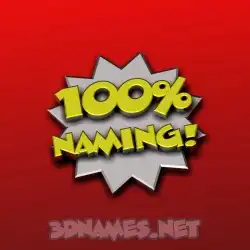naming in 100 Percent style - 3D name wallpaper