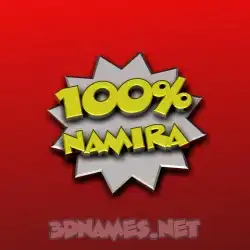 namira in 100 Percent style - 3D name wallpaper
