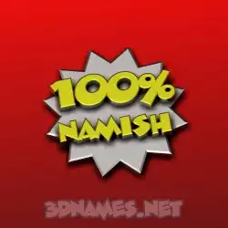 namish in 100 Percent style - 3D name wallpaper