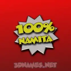 namita in 100 Percent style - 3D name wallpaper