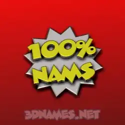 nams in 100 Percent style - 3D name wallpaper