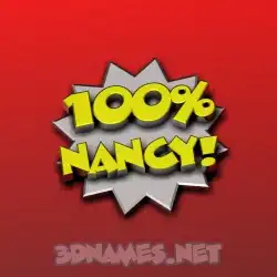 nancy in 100 Percent style - 3D name wallpaper