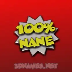 nane in 100 Percent style - 3D name wallpaper