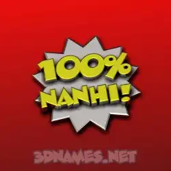 nanhi in 100 Percent style - 3D name wallpaper