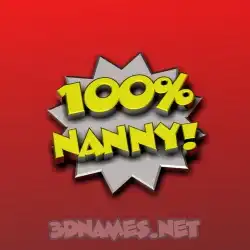 nanny in 100 Percent style - 3D name wallpaper