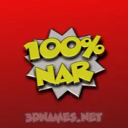nar in 100 Percent style - 3D name wallpaper