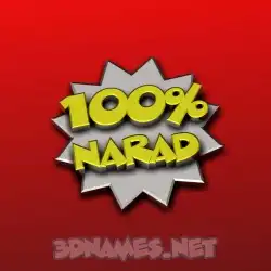 narad in 100 Percent style - 3D name wallpaper
