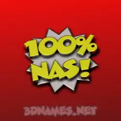 nas in 100 Percent style - 3D name wallpaper