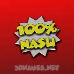 nasu in 100 Percent style - 3D name wallpaper