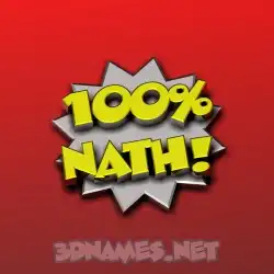nath in 100 Percent style - 3D name wallpaper