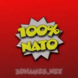 nato in 100 Percent style - 3D name wallpaper