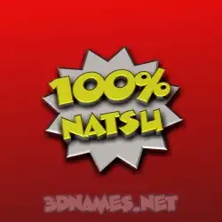 natsu in 100 Percent style - 3D name wallpaper
