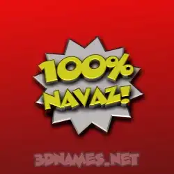navaz in 100 Percent style - 3D name wallpaper