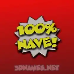 nave in 100 Percent style - 3D name wallpaper