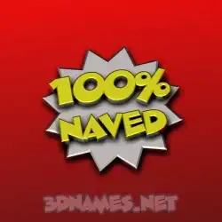 naved in 100 Percent style - 3D name wallpaper