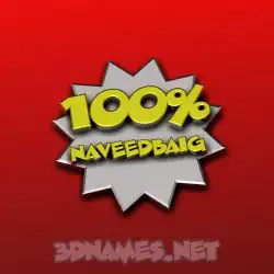 naveedbaig in 100 Percent style - 3D name wallpaper