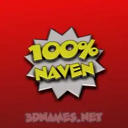 naven in 100 Percent style - 3D name wallpaper
