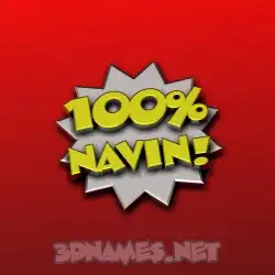 navin in 100 Percent style - 3D name wallpaper