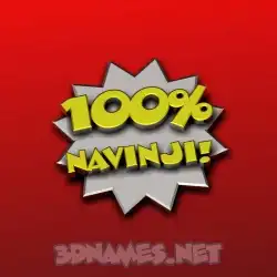 navinji in 100 Percent style - 3D name wallpaper