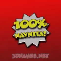 navnita in 100 Percent style - 3D name wallpaper