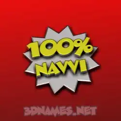 navvi in 100 Percent style - 3D name wallpaper