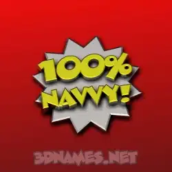 navvy in 100 Percent style - 3D name wallpaper