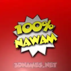nawam in 100 Percent style - 3D name wallpaper