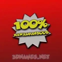 nawazmahboob in 100 Percent style - 3D name wallpaper