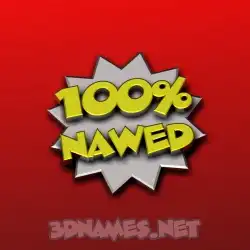 nawed in 100 Percent style - 3D name wallpaper