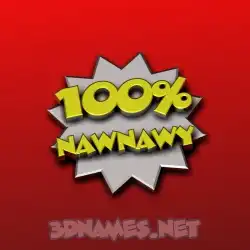 nawnawy in 100 Percent style - 3D name wallpaper